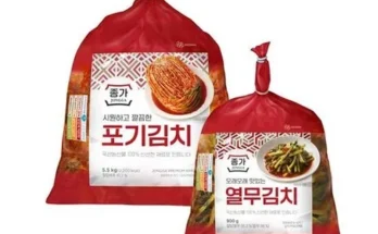 이번주 추천상품  종가 중부식 포기김치 11kg (5.5kg X 2 Best8추천