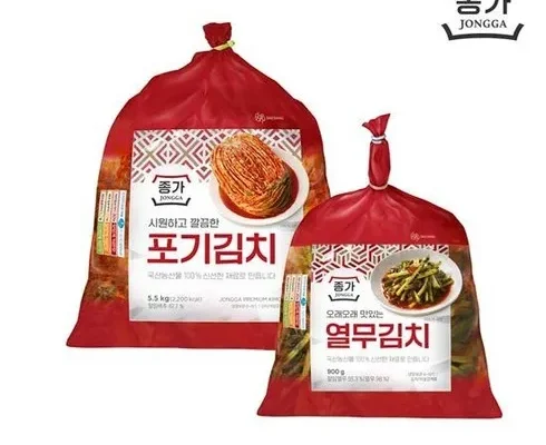 이번주 추천상품  종가 중부식 포기김치 11kg (5.5kg X 2 Best8추천